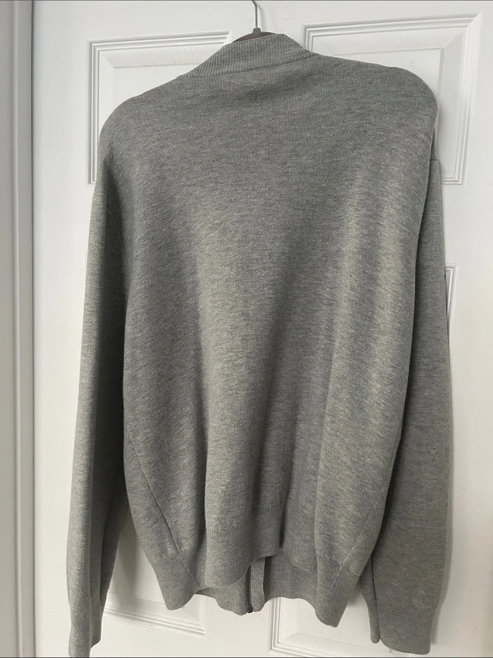 J. Crew Bomber Jacket Merino Wool Blend Men's XL Gray